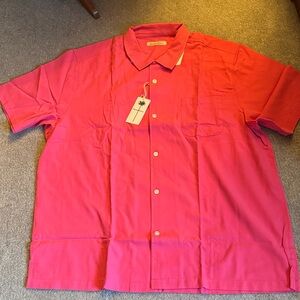 Men's XXL Pink Short Sleeve Shirt